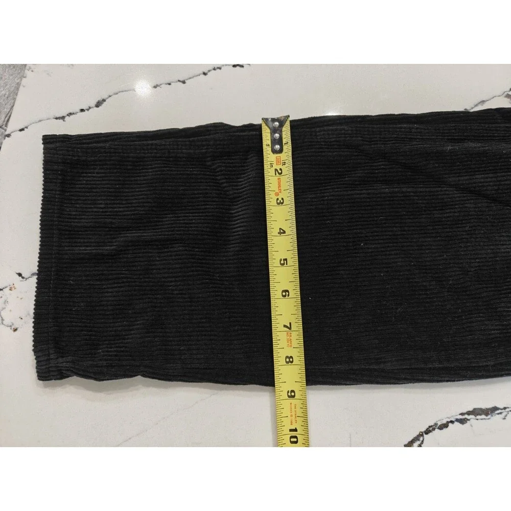 Empyre Relax Black Corduroy Pants Back Patch Mens Size 28 (Actual 28x28)